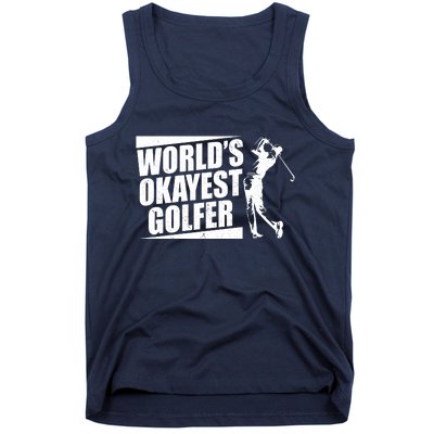 Funny Vintage World's Okayest Golfer Tank Top