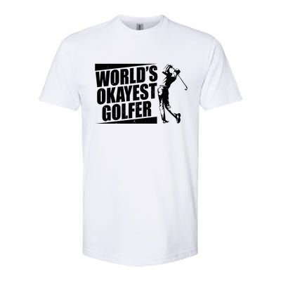 Funny Vintage World's Okayest Golfer Softstyle® CVC T-Shirt