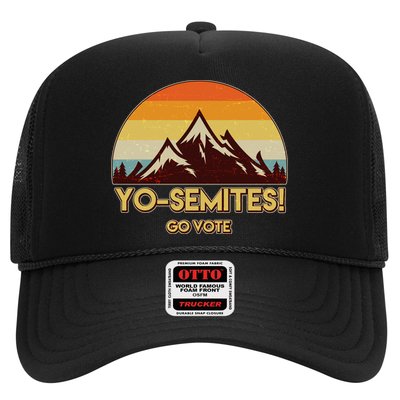 Funny Vintage Yo-Semites Go Vote Anti Trump Trucker Hat