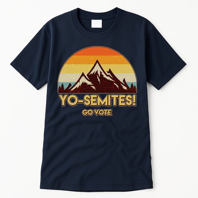 Funny Vintage Yo-Semites Go Vote Anti Trump Tall T-Shirt