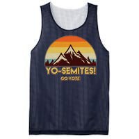 Funny Vintage Yo-Semites Go Vote Anti Trump Mesh Reversible Basketball Jersey Tank