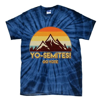 Funny Vintage Yo-Semites Go Vote Anti Trump Tie-Dye T-Shirt