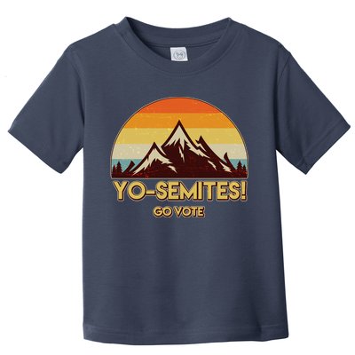 Funny Vintage Yo-Semites Go Vote Anti Trump Toddler T-Shirt