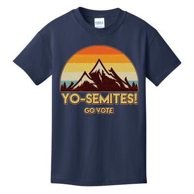 Funny Vintage Yo-Semites Go Vote Anti Trump Kids T-Shirt