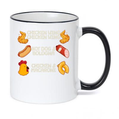 Funny Viral Chicken Wing Song Meme 11oz Black Color Changing Mug