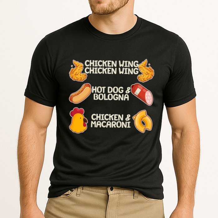 Funny Viral Chicken Wing Song Meme Cooling Performance Crew T-Shirt