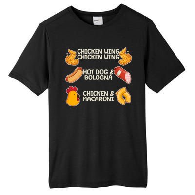 Funny Viral Chicken Wing Song Meme Tall Fusion ChromaSoft Performance T-Shirt