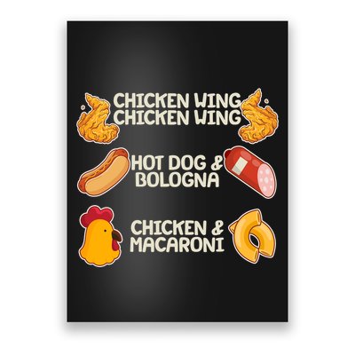 Funny Viral Chicken Wing Song Meme Poster