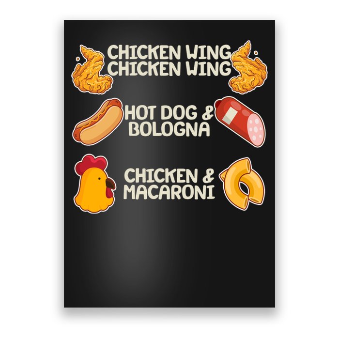 Funny Viral Chicken Wing Song Meme Poster