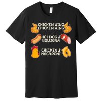 Funny Viral Chicken Wing Song Meme Premium T-Shirt