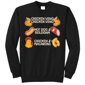 Funny Viral Chicken Wing Song Meme Tall Sweatshirt