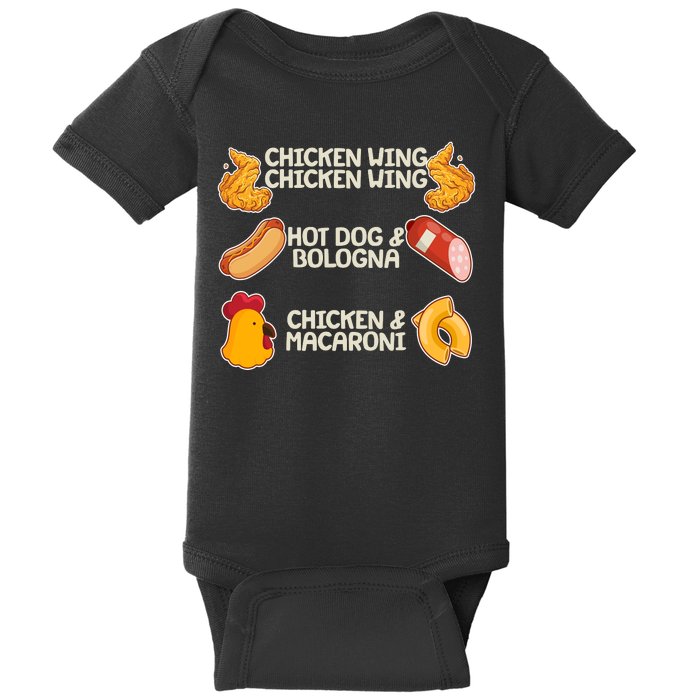 Funny Viral Chicken Wing Song Meme Baby Bodysuit