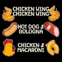 Funny Viral Chicken Wing Song Meme Baby Bodysuit