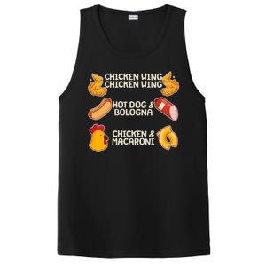 Funny Viral Chicken Wing Song Meme PosiCharge Competitor Tank