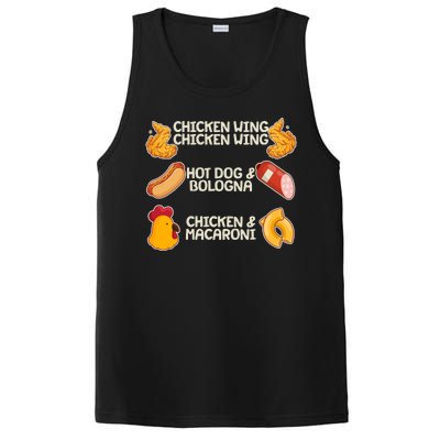 Funny Viral Chicken Wing Song Meme PosiCharge Competitor Tank