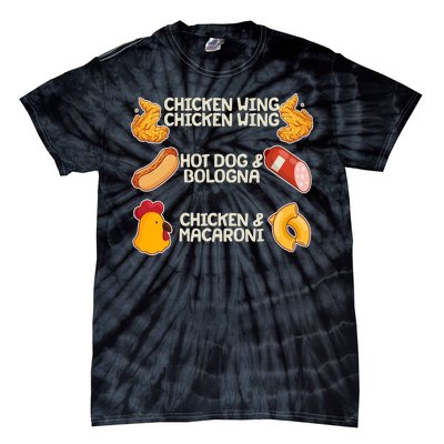 Funny Viral Chicken Wing Song Meme Tie-Dye T-Shirt