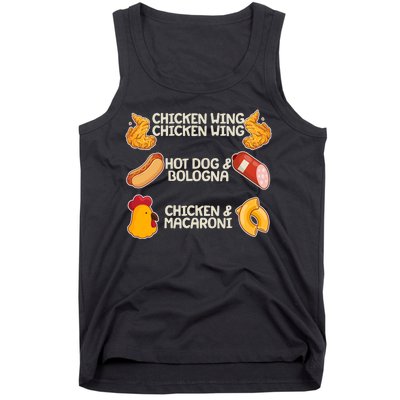 Funny Viral Chicken Wing Song Meme Tank Top