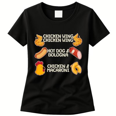 Funny Viral Chicken Wing Song Meme Womens T-Shirt