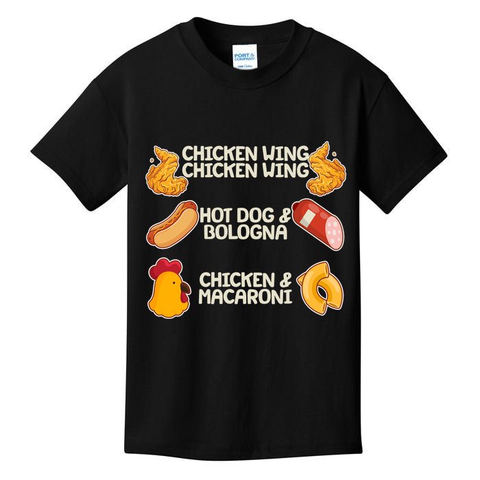Funny Viral Chicken Wing Song Meme Kids T-Shirt