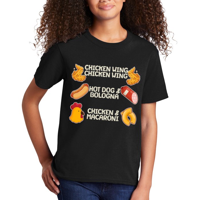 Funny Viral Chicken Wing Song Meme Kids T-Shirt