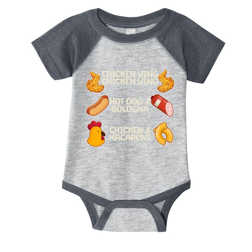 Funny Viral Chicken Wing Song Meme Infant Baby Jersey Bodysuit