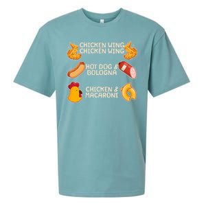 Funny Viral Chicken Wing Song Meme Sueded Cloud Jersey T-Shirt