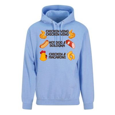 Funny Viral Chicken Wing Song Meme Unisex Surf Hoodie