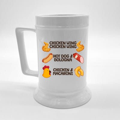 Funny Viral Chicken Wing Song Meme Beer Stein