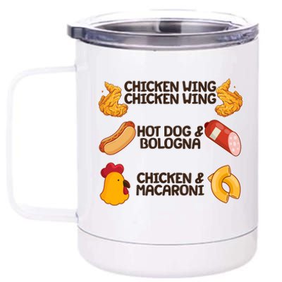 Funny Viral Chicken Wing Song Meme 12 oz Stainless Steel Tumbler Cup