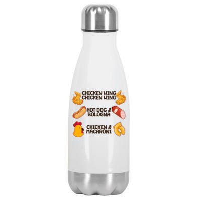 Funny Viral Chicken Wing Song Meme Stainless Steel Insulated Water Bottle