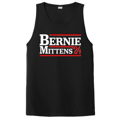 Funny Vote Bernie & Mittens 2024 Logo PosiCharge Competitor Tank