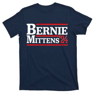 Funny Vote Bernie & Mittens 2024 Logo T-Shirt