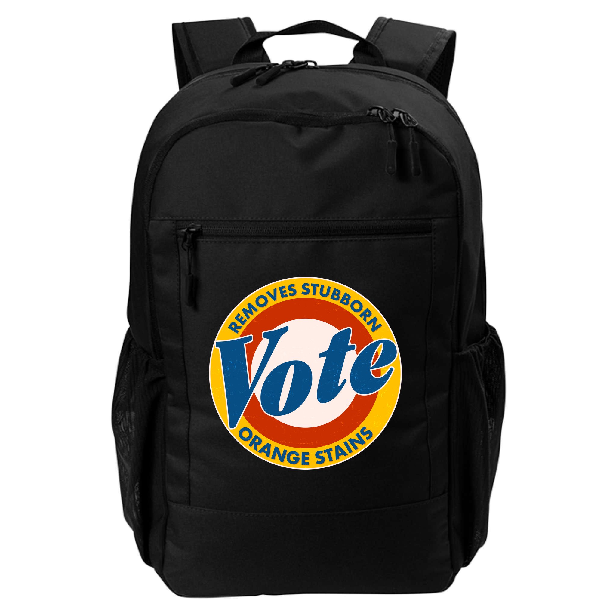 Funny VOTE Removes Stubborn Orange Stains Backpack