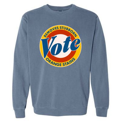 Funny VOTE Removes Stubborn Orange Stains Garment-Dyed Sweatshirt