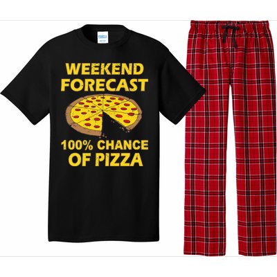 Funny Weekend Forecast 100 Percent Chance Of Pizza Pajama Set