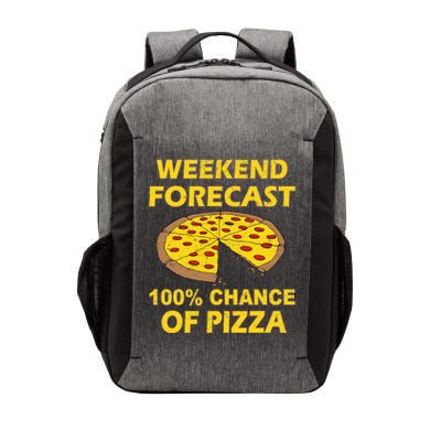 Funny Weekend Forecast 100 Percent Chance Of Pizza Vector Backpack