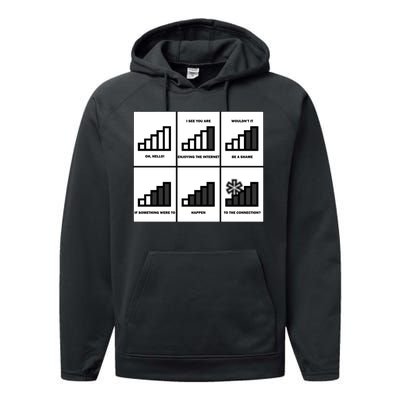 Funny WiFi Performance Fleece Hoodie