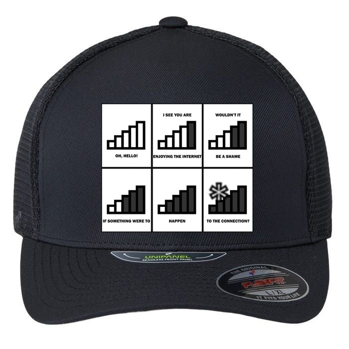 Funny WiFi Flexfit Unipanel Trucker Cap