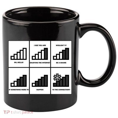 Funny WiFi 11oz C Handle Ceramic Mug