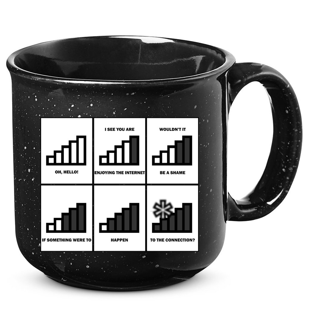 Funny WiFi 15oz Campfire Ceramic Mug
