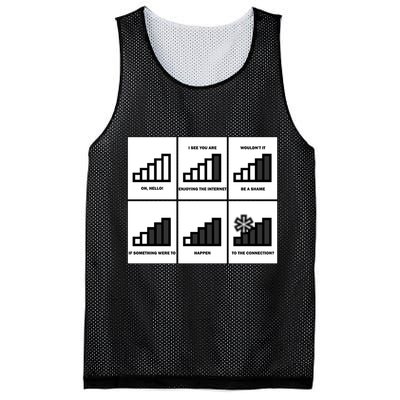 Funny WiFi Mesh Reversible Basketball Jersey Tank