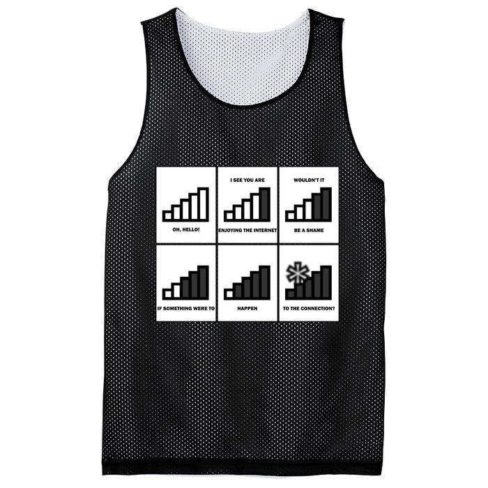 Funny WiFi Mesh Reversible Basketball Jersey Tank