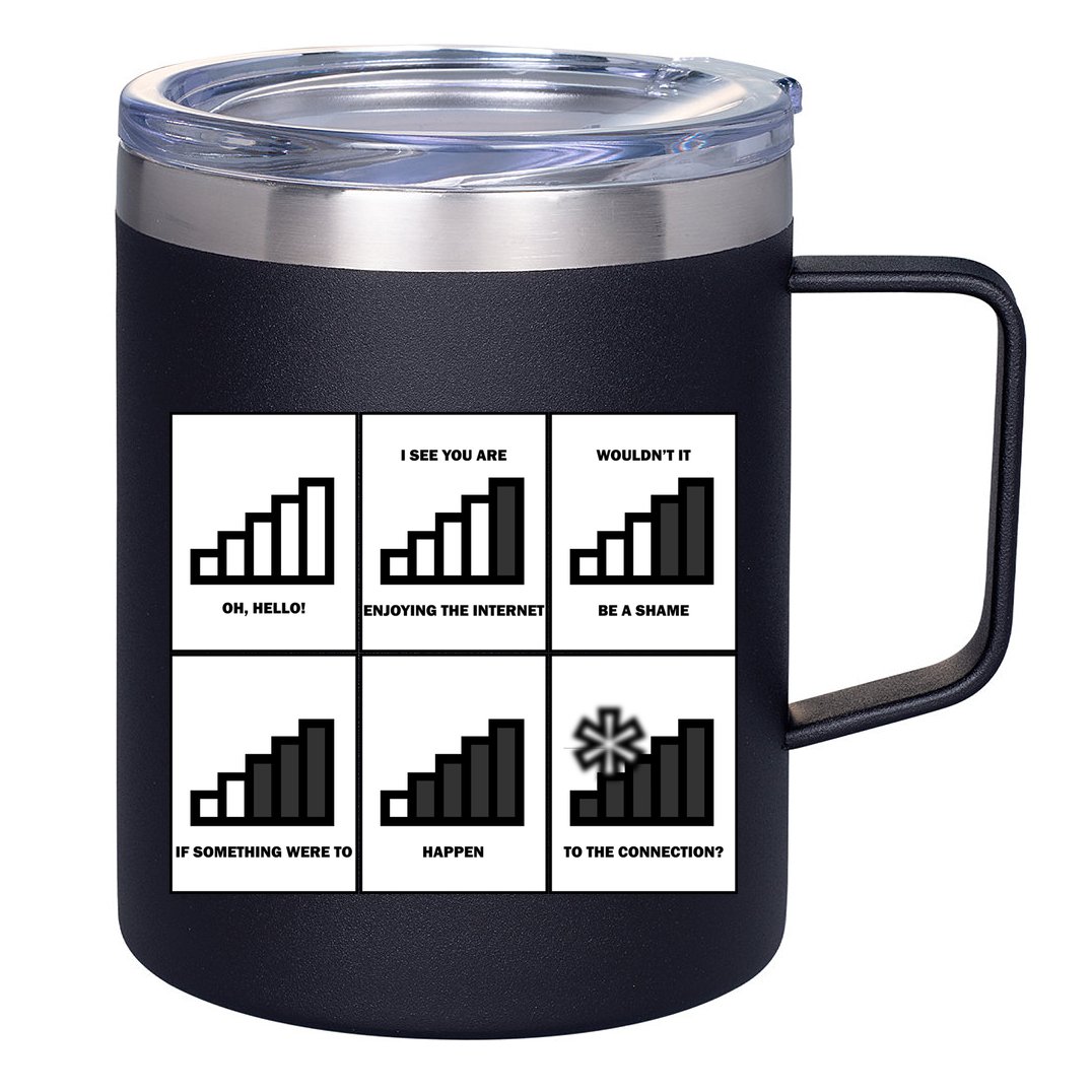 Funny WiFi 12oz Stainless Steel Coffee Mug
