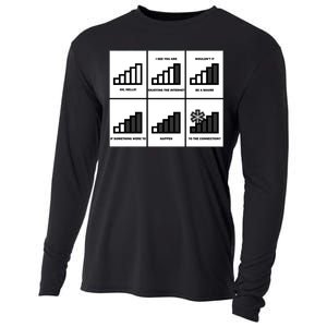 Funny WiFi Cooling Performance Long Sleeve Crew