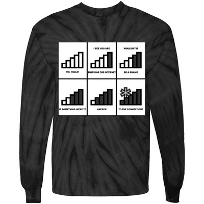 Funny WiFi Tie-Dye Long Sleeve Shirt