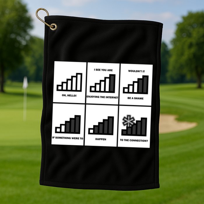 Funny WiFi Golf Towel
