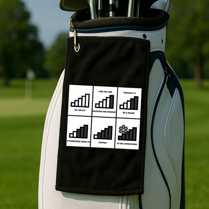 Funny WiFi Golf Towel