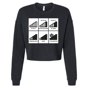 Funny WiFi Cropped Pullover Crew