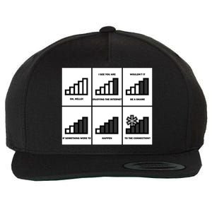 Funny WiFi Wool Snapback Cap