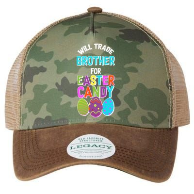 Funny Will Trade Brother For Easter Candy Legacy Tie Dye Trucker Hat